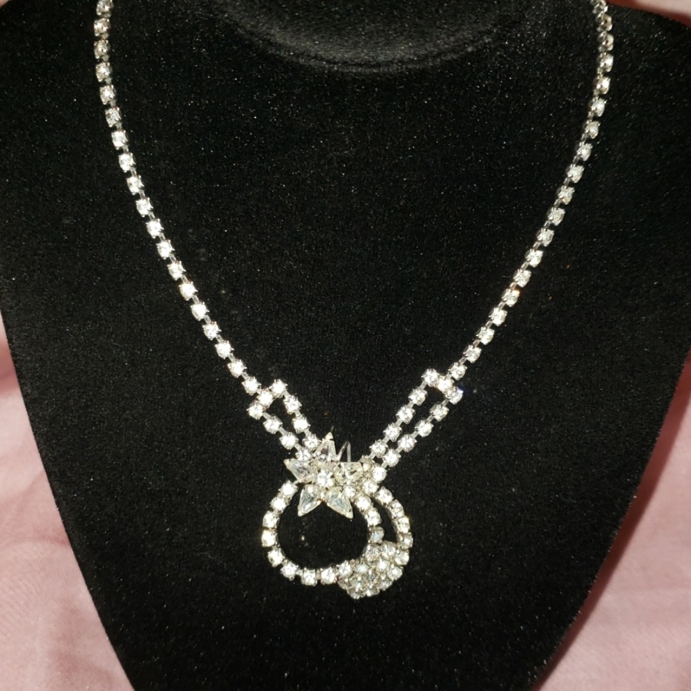 Rare 1940's rhinestone necklace